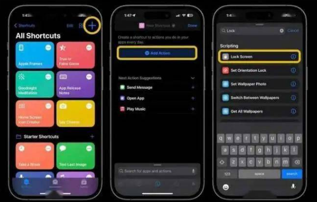 甘井子苹果14锁屏维修店分享iPhone14升级iOS16.4后如何创建锁屏快捷方式 