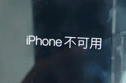 甘井子苹果服务网点分享锁屏界面显示“iPhone 不可用”如何解决 