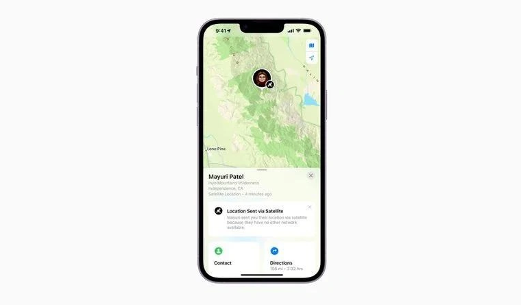 甘井子苹果14维修分享iPhone14系列中 FindMy功能通过卫星分享位置方法教程 